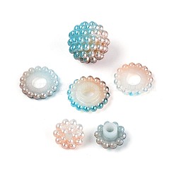 パール調アクリルビーズ  ベリービーズ  組み合わせビーズ  ラウンド  バリーウッド  14.5~15mm  穴：1.4mm  約200個/袋&nbsp;OACR-T004-15mm-18