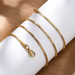 304 Stainless Steel Snake Chain Necklaces&nbsp;MAK-L015-03C