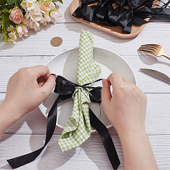 12Pcs Bowknot Polyester Single Face Satin Napkin Ring&nbsp;HJEW-PH02151