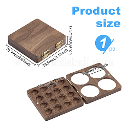 Black Walnut Wood Paintbox&nbsp;AJEW-WH0248-576
