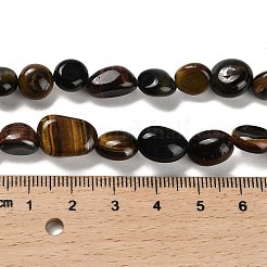 Natural Tiger Eye Beads Strands&nbsp;G-P497-01E-46