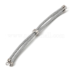 Adjustable Round Polyester Braided Cord Bracelet Making&nbsp;FIND-G117-01P-03