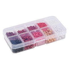 DIY 10 Grids ABS Plastic & Glass Seed Beads Jewelry Making Finding Beads Kits&nbsp;DIY-G119-01H
