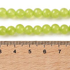 Natural Green Calcite Beads Strands&nbsp;GG-NH0008-A01-6mm-02