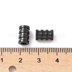 Ion Plating(IP) 304 Stainless Steel Tube Beads&nbsp;LS-STAS-WH0055-03EB