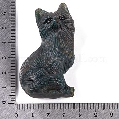 天然インディアンアゲート彫刻キツネの置物彫像、自宅、オフィス、デスクトップ、風水の装飾品  38x24~25x59~60mm&nbsp;G-Q172-14C