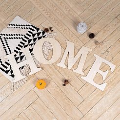 手紙の家の未完成の木製の空白の切り抜き  DIYの工芸品について  結婚式  家の装飾とペイント  30x24~29.5x0.3cm  4個/セット&nbsp;DIY-X0294-10
