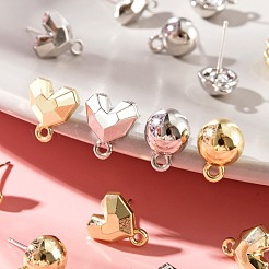 16Pcs 4 Style Spray Painted Alloy Stud Earrings Findings&nbsp;FIND-LS0001-66
