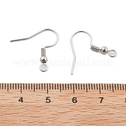 304 Stainless Steel Earring Hooks&nbsp;STAS-T031-17P