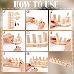 Wood Chunky Knitting Loom for Blanket Making&nbsp;AJEW-WH0880-31A