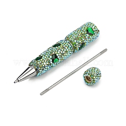 Polymer Clay Rhinestones Ball-Point Pen&nbsp;OFST-D300-05P-O