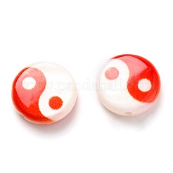 Printed Natural Freshwater Shell Beads&nbsp;SHEL-R129-07A-02