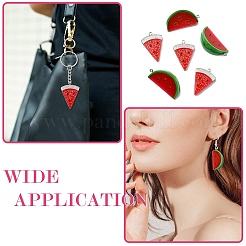 DIY Watermelon Resin Earring  & Keychain Making Kits&nbsp;DIY-YW0010-01