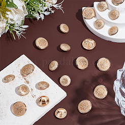 60Pcs 2 Styles Alloy 1-Hole Shank Buttons&nbsp;BUTT-AR0001-32