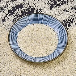 MIYUKIデリカビーズ  シリンダー  日本製シードビーズ  11/0  (db0883) マットオペークダーククリームab  1.3x1.6mm  穴：0.8mm  約2000個/10g&nbsp;X-SEED-J020-DB0883