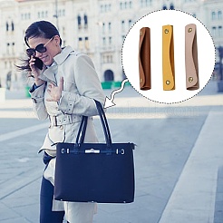 3Pcs Rectangle PU Leather Detachable Handle&nbsp;FIND-GF0001-49
