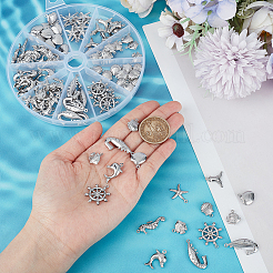 316サージカルステンレスペンダント  混合図形  ステンレス鋼色  13~27.5x10~21x3~4mm  穴：1~1.2mm  112個/箱&nbsp;STAS-UN0056-62