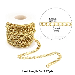 5M Aluminium Twisted Curb Chains&nbsp;CHA-YW0001-08G