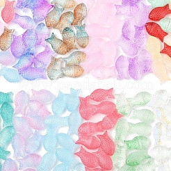 50Pcs Transparent Spray Painted Glass Beads&nbsp;GLAA-FS0002-06B