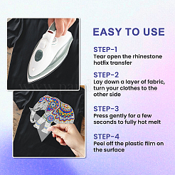 Glass Hotfix Rhinestone&nbsp;DIY-WH0742-0034