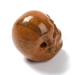 天然ムーアカイトビーズ  ハロウィンの頭蓋骨  11~11.5x8.5~9x11~11.5mm  穴：0.9~1mm&nbsp;G-C038-01Q