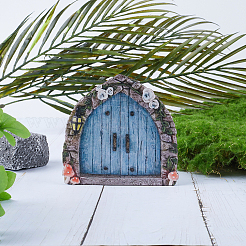 Wooden Fairy Door Sculpture&nbsp;DIY-WH0430-364