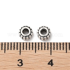 925 Sterling Silver Corrugated Beads&nbsp;STER-P053-09A-AS