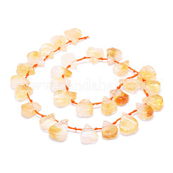 Heated Natural Citrine Beads Strands&nbsp;G-E569-R06