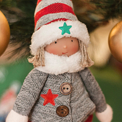 120Pcs 12 Style Christmas Star Non-woven Fabric Ornament Accessories&nbsp;DIY-FH0005-71