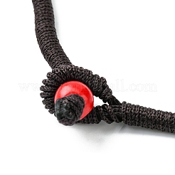 Dyed Natural Coconut Flower Beaded 3 Layer Necklaces&nbsp;LS-NJEW-A007-02B