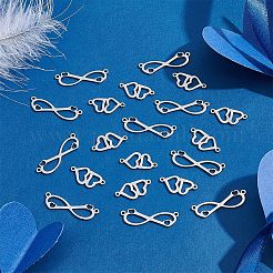 20Pcs 2 Styles 201 Stainless Steel Connector Charms&nbsp;FIND-HY0001-18