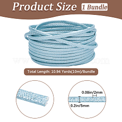 10M Folding Glitter PU Leather Cord&nbsp;OCOR-GF0004-11G
