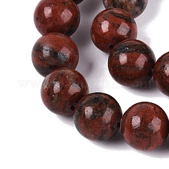 Natural Red Sesame Jasper Beads Strands&nbsp;G-Q601-13A-03