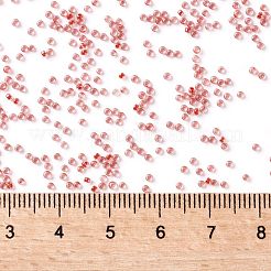 TOHOラウンドシードビーズ  日本製シードビーズ  （341)つの内側のカラークリスタル/トマトの裏地  15/0  1.5mm  穴：0.7mm  約3000PCS /ボトル  10 G /ボトル&nbsp;SEED-JPTR15-0341