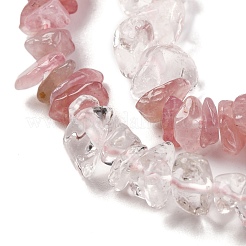 Natural Quartz Crystal & Rose Quartz Beads Strands&nbsp;G-L610-A15-01