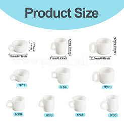 35Pcs 7 Styles Resin Cup Miniature Ornaments&nbsp;DOLL-TA0001-02