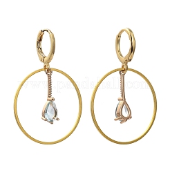 Brass Huggie Hoop Earring&nbsp;EJEW-JE04262-03