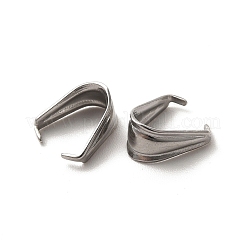 変色しない304ステンレススチール製スナップオンベイル  ステンレス鋼色  8x4.5mm  ピン：0.7mm&nbsp;STAS-L207-21P