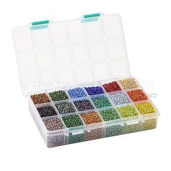 FGB 450G 18 Colors 12/0 Grade A Round Glass Seed Beads&nbsp;SEED-JP0012-15-2mm