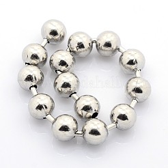 Tarnish Resistant Electroplate 304 Stainless Steel Ball Chains&nbsp;CHS-L001-12mm-P
