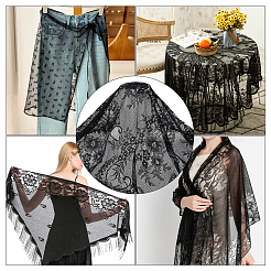 Nylon Lace Fabric&nbsp;DIY-WH20062-24A