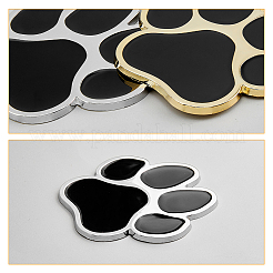 2 Sets 2 Colors Self Adhesive Alloy Cat Stickers&nbsp;STIC-FH0001-14