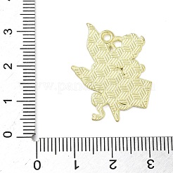 合金エナメルチャーム  花  ゴールドカラー  レッド  28.5x22.5x1.5mm  穴：1.8mm&nbsp;ENAM-P258-04A-G