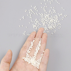 11/0 FGBグレードAセイロンガラスシードビーズ  ラウンド  フローラルホワイト  2.3x1.5mm  穴：1mm  約5300個/50g&nbsp;X-SEED-N001-B-0481
