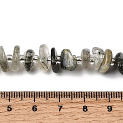 Natural Green Rutilated Quartz Beads Strands&nbsp;G-L649-C02-01