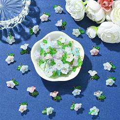 Acrylic Flower Charms&nbsp;PALLOY-CJ00025