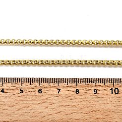 3MM 201 Stainless Steel Box Chain Necklaces&nbsp;NJEW-C097-02G