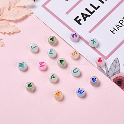 160Pcs 2 Style Luminous Acrylic Beads&nbsp;MACR-YW0001-15