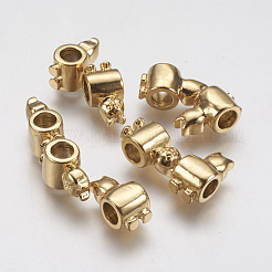 Ion Plating(IP) 304 Stainless Steel European Beads&nbsp;STAS-J022-108G