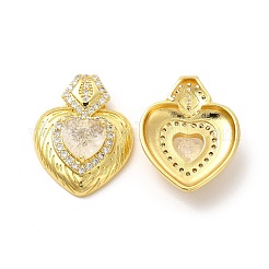 Rack Plating Brass & Rhinestone Pendants&nbsp;KK-H438-07G-06